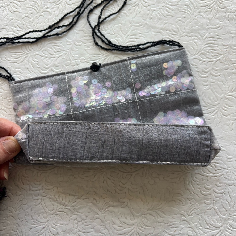 New York Glitz Giorgio Beverly Hills Beaded Mesh Sequin Evening Bag - Picture 10 of 12